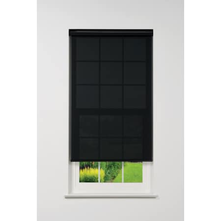 Linen Avenue Cordless 5% Solar Screen Standard Roller Shade, 54 W x 66 H, Black R2SS5BK5400B66